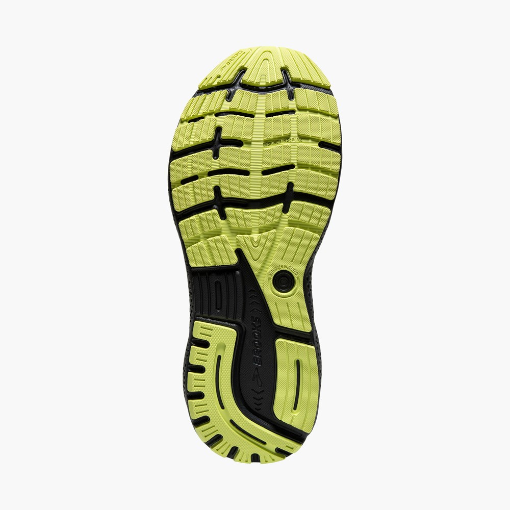 Chaussures Running Route Brooks Ghost 16 Grise Vert Clair Homme | VTU-0093653